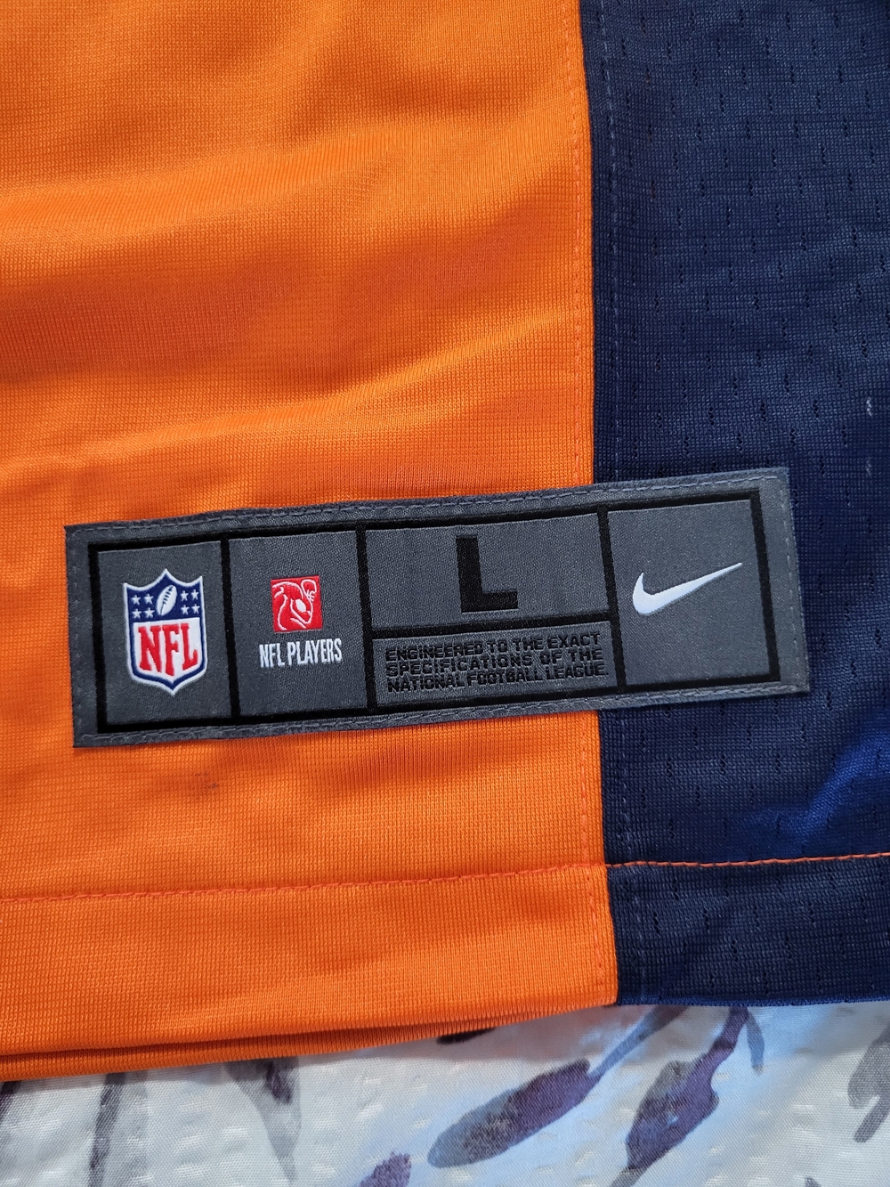 AUTHENTIC Patrick Surtain II Denver Broncos Jersey, Adult Sz LARGE, NEW - Picture 6 of 6